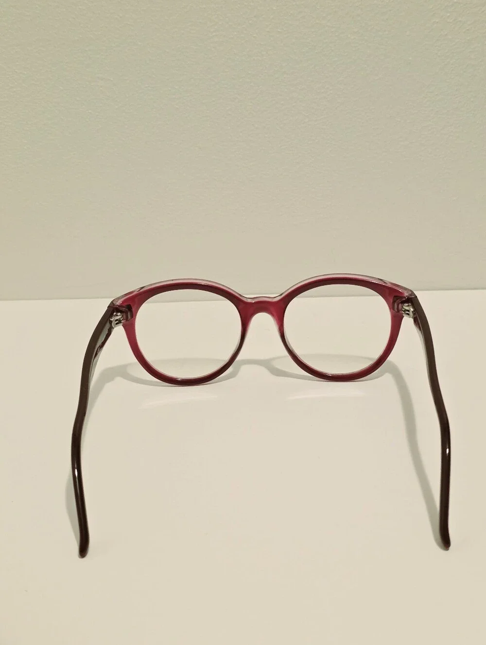 Valentino V2699 513 Burgundy Transparent Rockstud Cat-Eye EyeglassesFrames Only